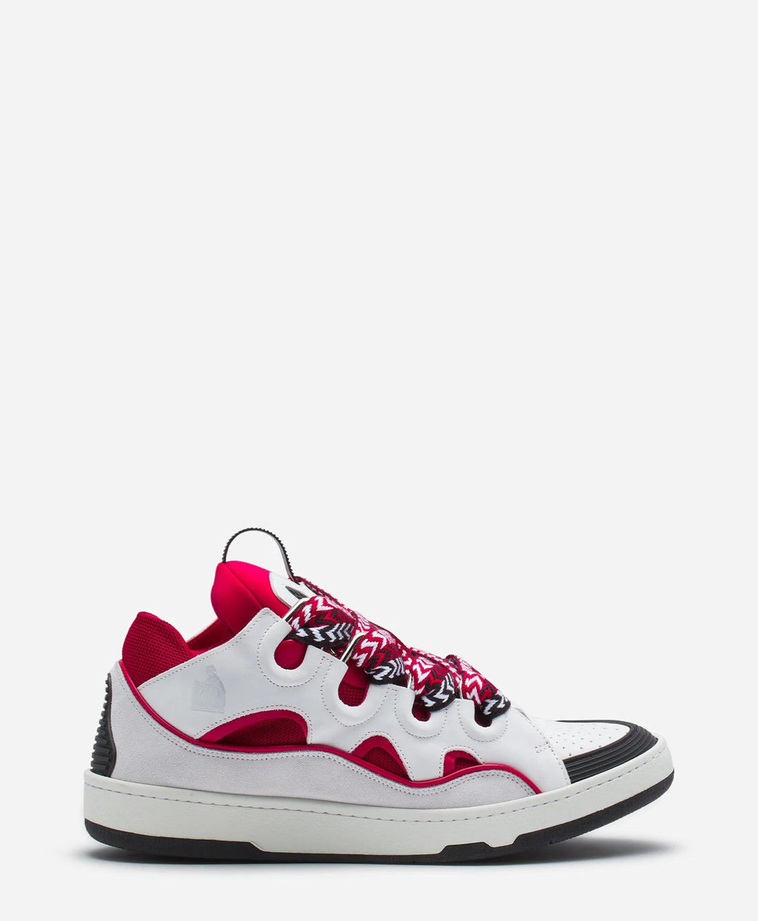 LANVIN LEATHER CURB SNEAKERS